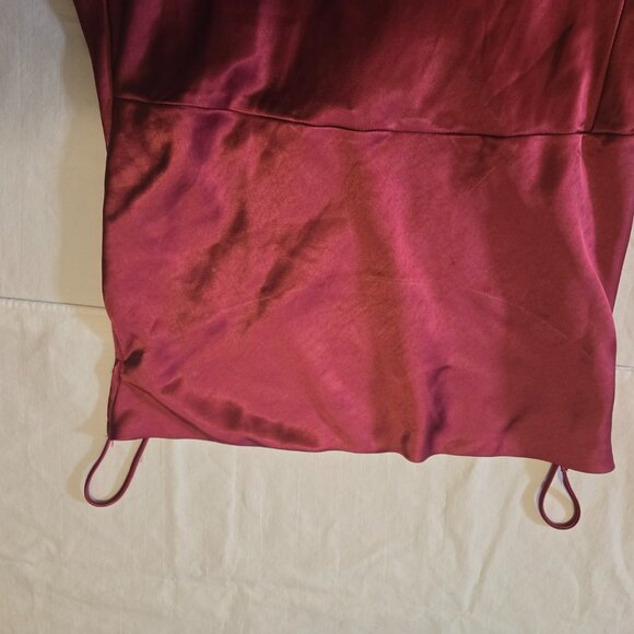 Maroon Slip Maxi Dress | Silky Feel | Elegant & Timeless Look 💋 - Picture 10 of 11